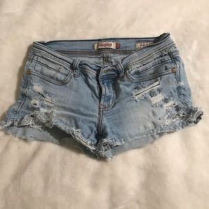 Denim shorts